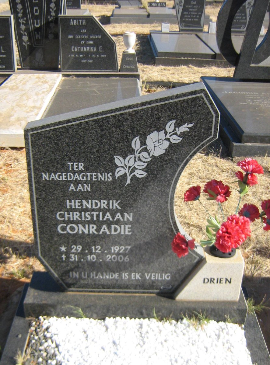 CONRADIE Hendrik Christiaan 1927-2006