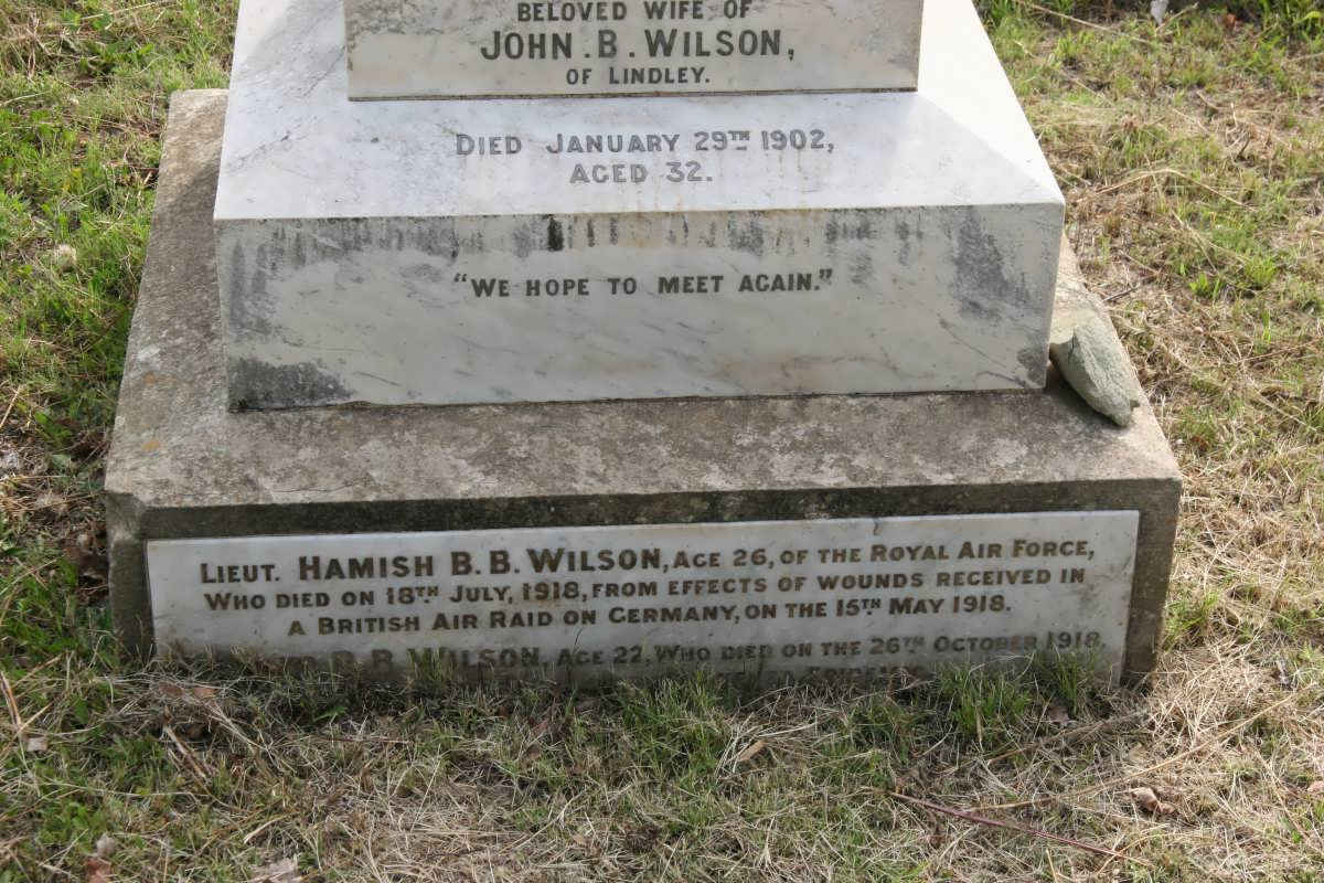 WILSON Hamish B.B.-1918 :: WILSON Donald R. -1918 :: WILSON Frances -1902