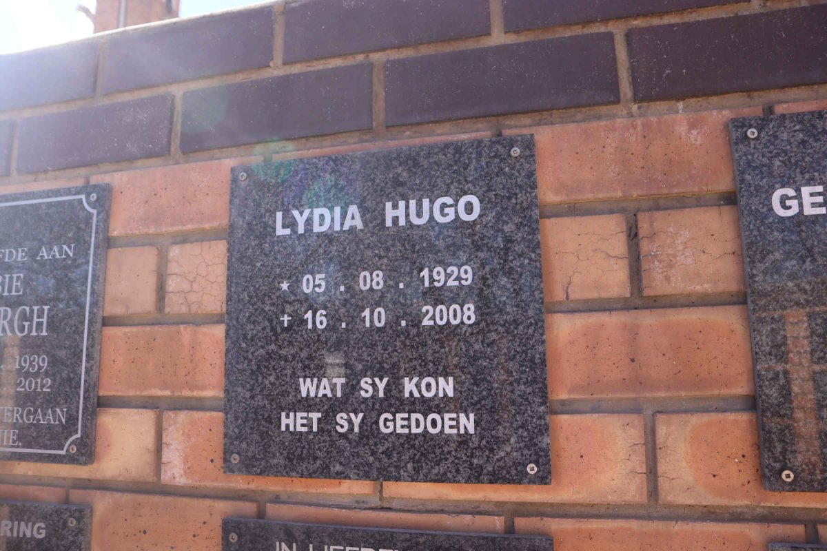 HUGO Lydia 1929-2008