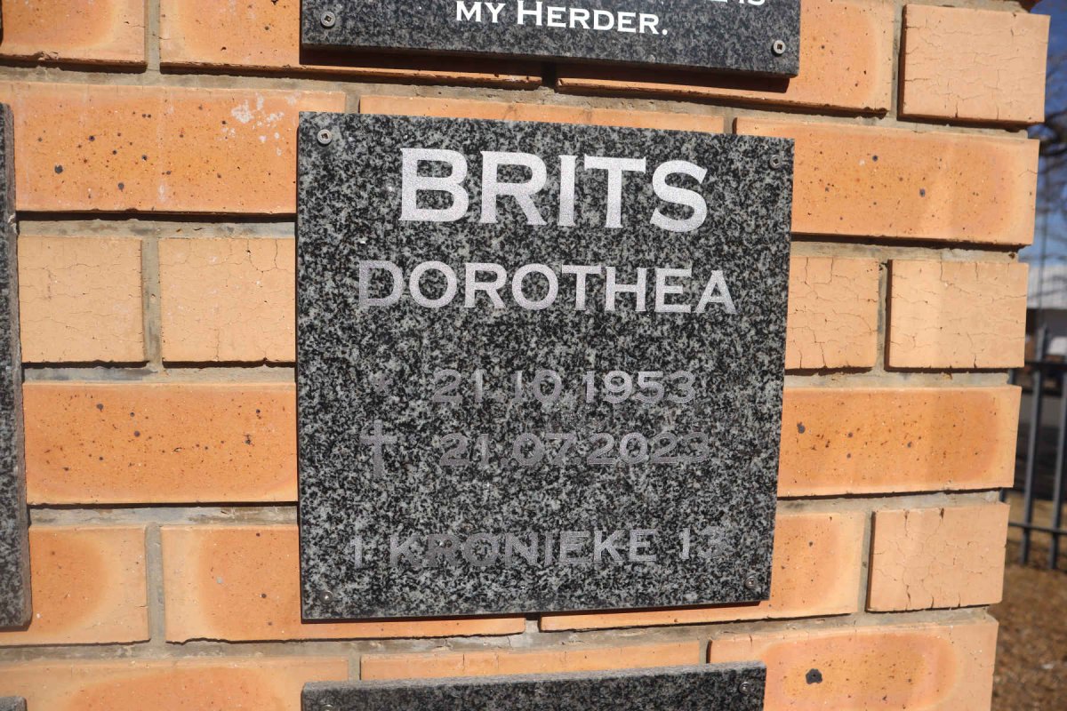 BRITS Dorothea 1953-2023