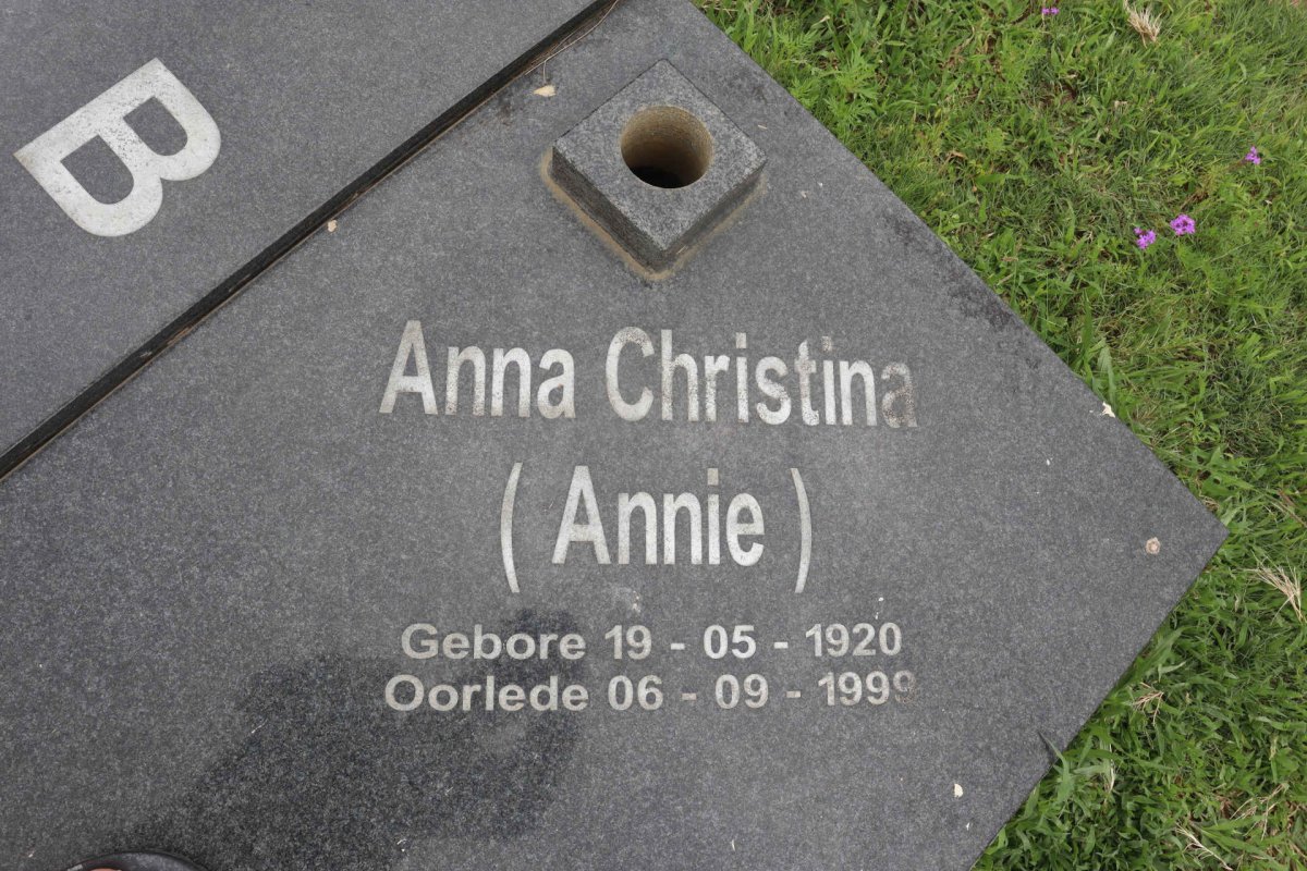BARNARD Cornelius Johannes 1916-1999 &amp; Anna Christina 1920-1999