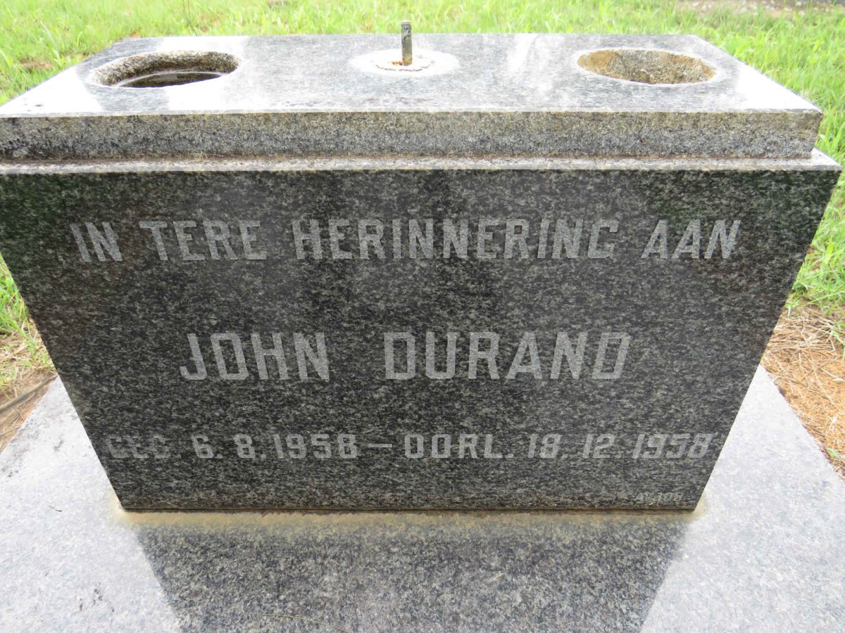 DURAND John 1958-1958