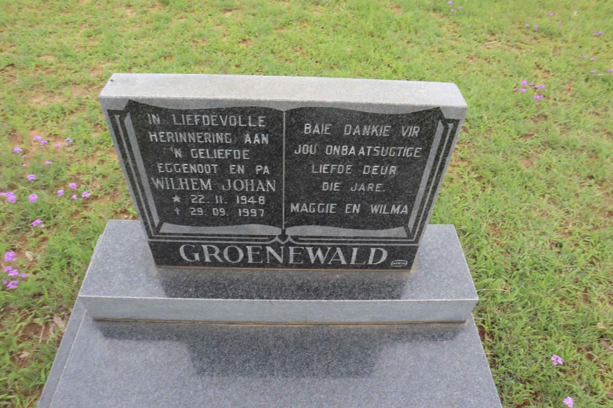 GROENEWALD Wilhem Johan 1948-1997