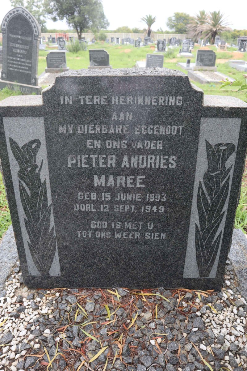 MAREE Pieter Andries 1893-1949