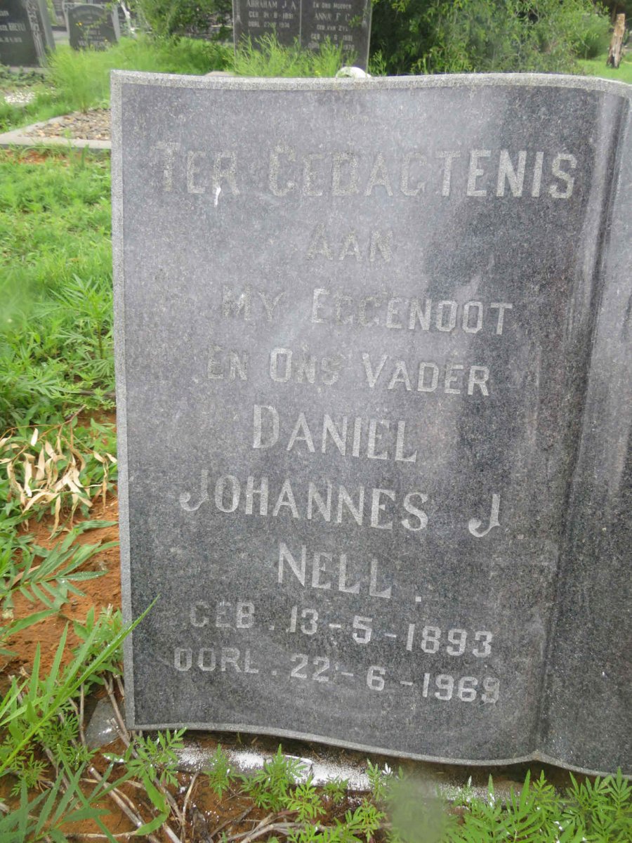 NELL Daniël Johannes J. 1893-1969