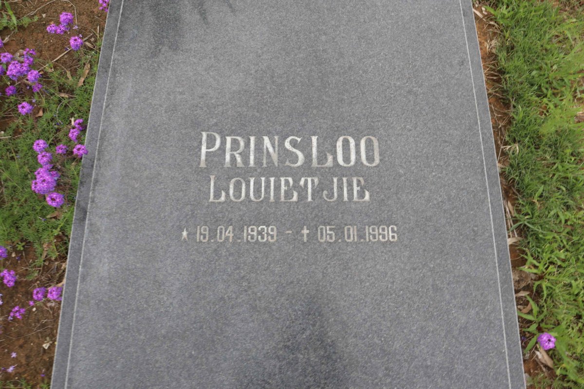 PRINSLOO Louietjie 1939-1996
