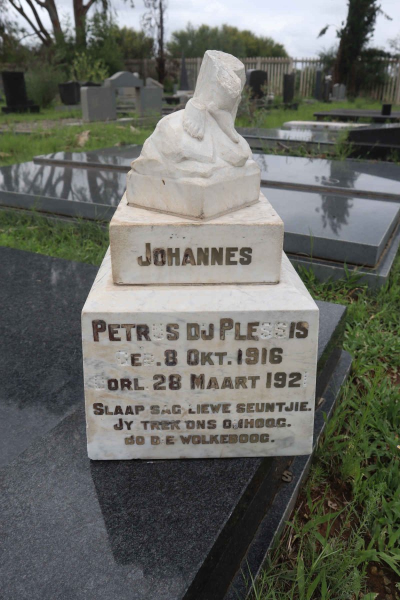 PLESSIS Johannes Petrus, du 1916-1921