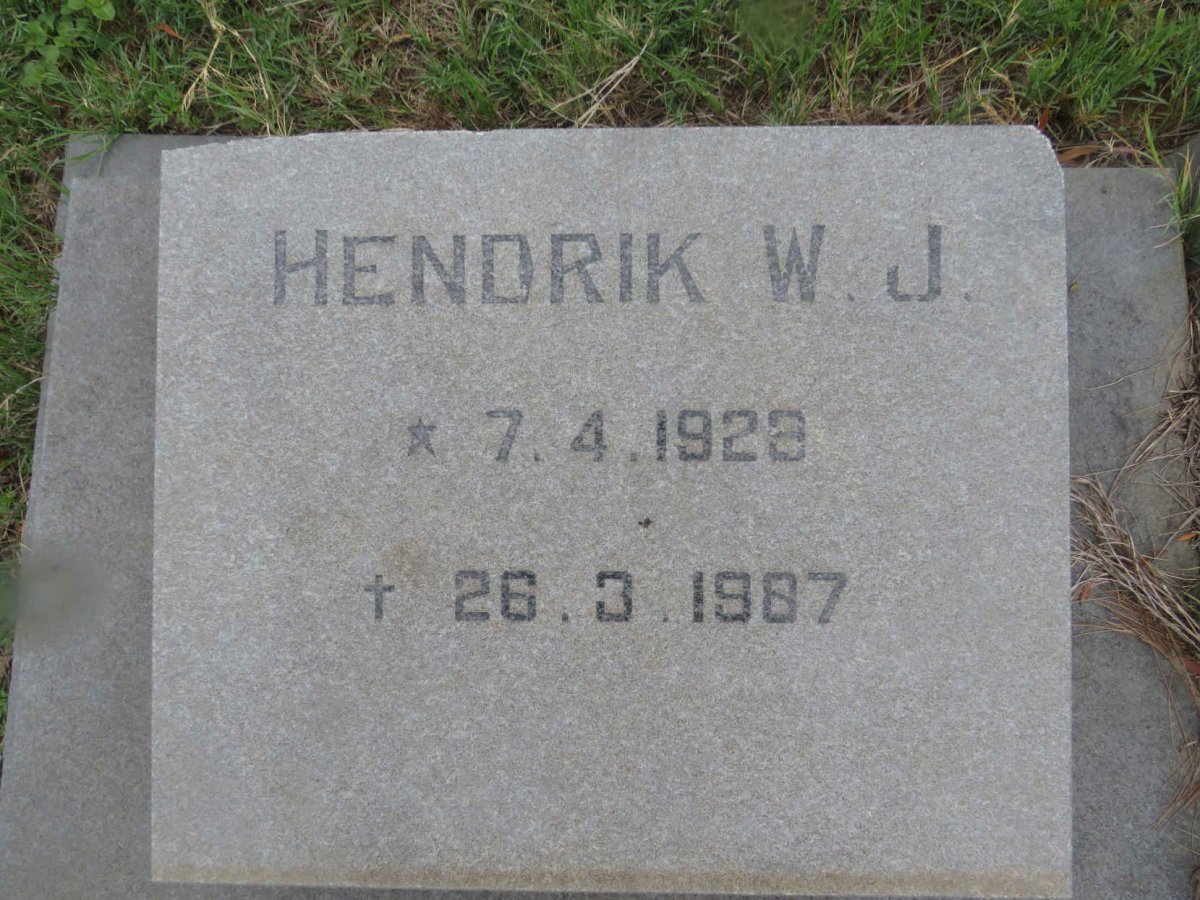 PIETERSE Hendrik W.J. 1928-1987