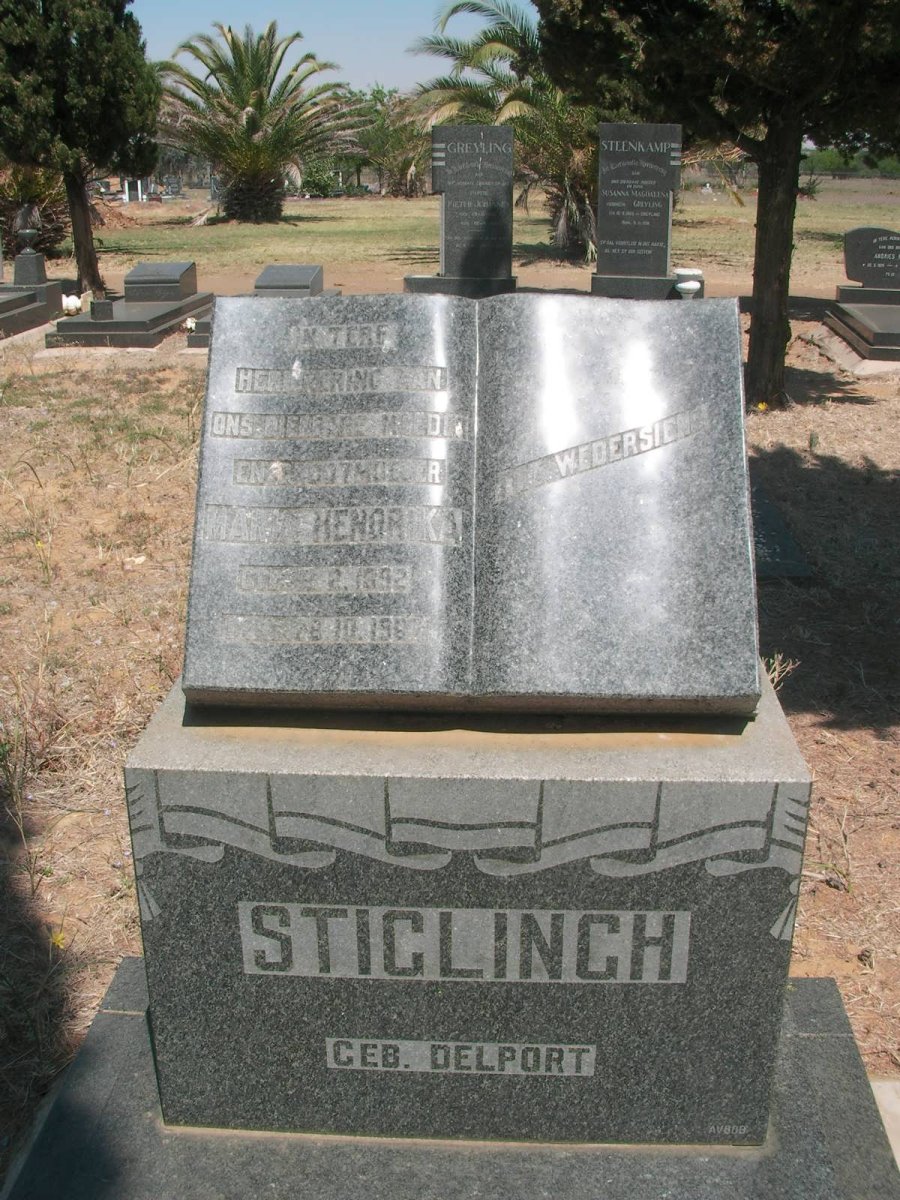 STIGLINGH Maria Hendrika nee DELPORT 1892-1967