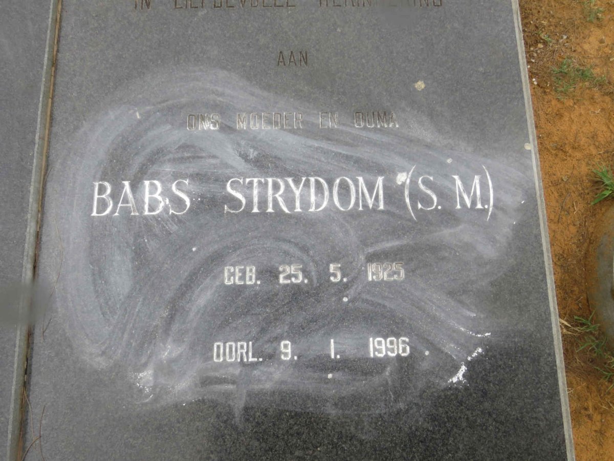 STRYDOM S.M. 1925-1996