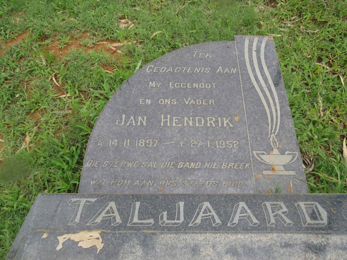 TALJAARD Jan Hendrik 1897-1952