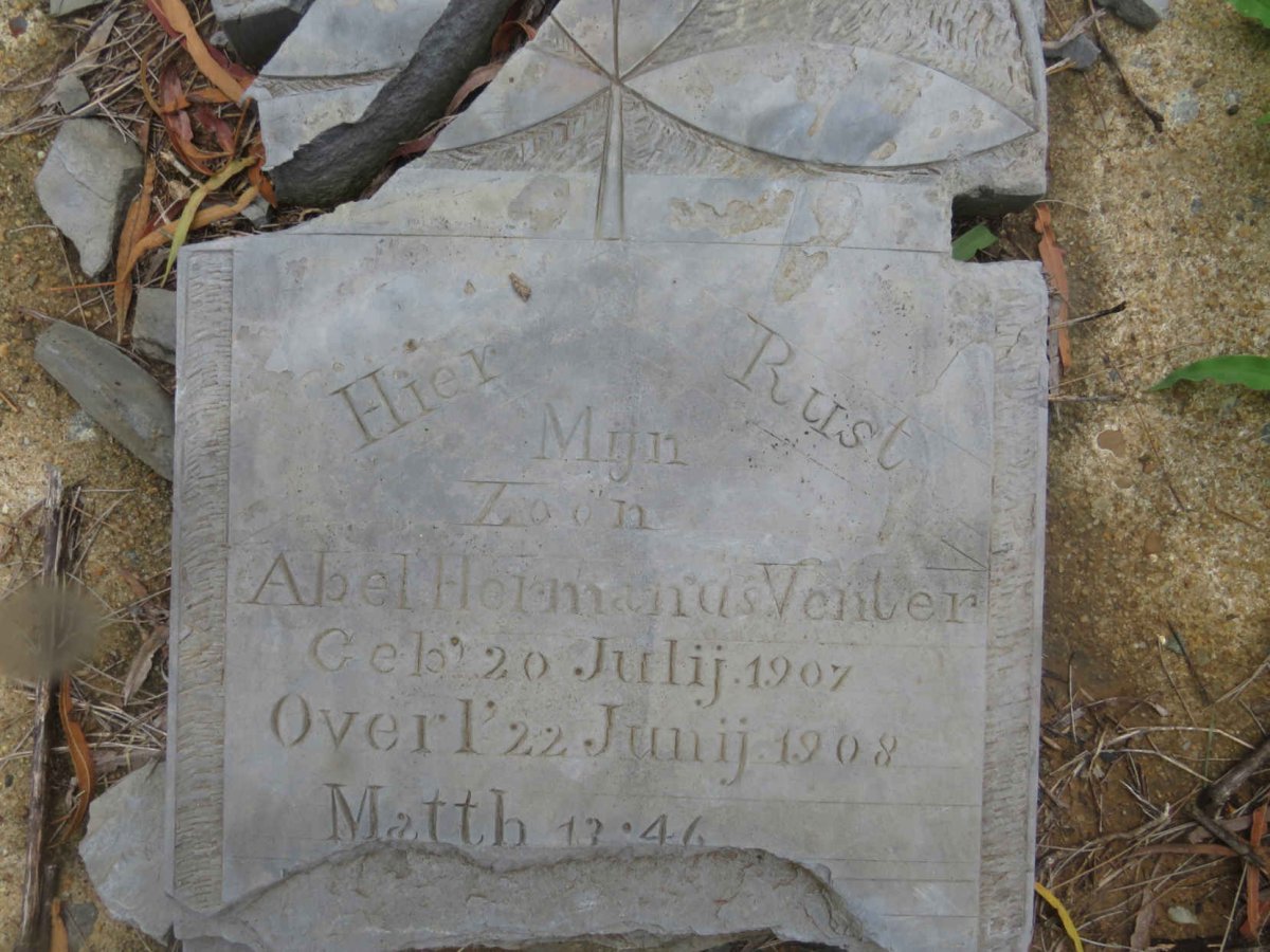VENTER Abel Hermanus 1907-1908