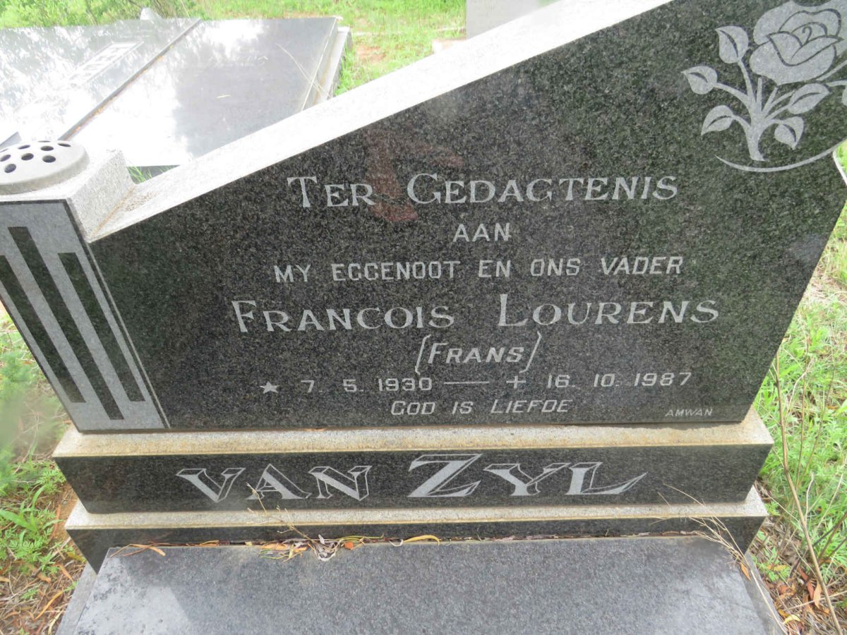 ZYL Francois Lourens, van 1930-1987
