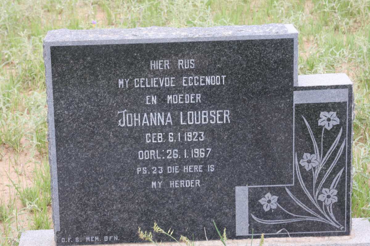 LOUBSER Johanna 1923-1967