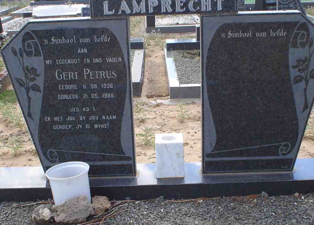LAMPRECHT Gert Petrus 1936-1988