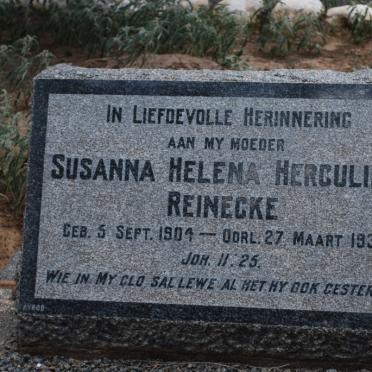 REINECKE Susanna Helena Herculina 1904-1935