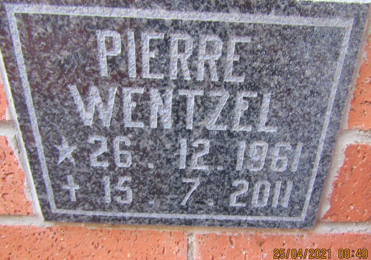 WENTZEL Pierre 1961-2011