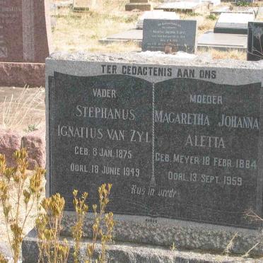 ZYL Stephanus Ignatius, van 1875-1949 &amp; Magaretha Johanna Aletta MEYER 1884-1959
