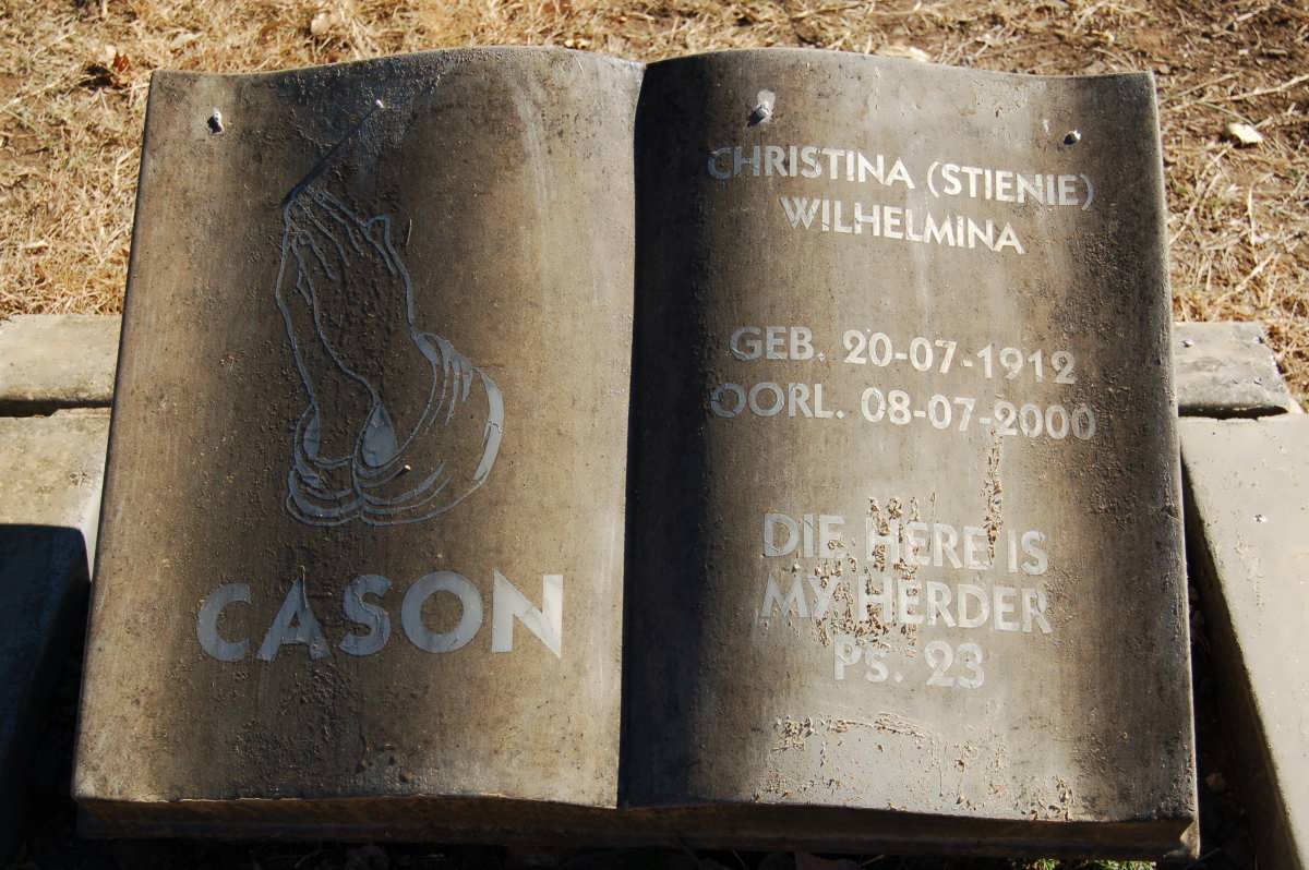CASON Christina Wilhelmina 1912-2000