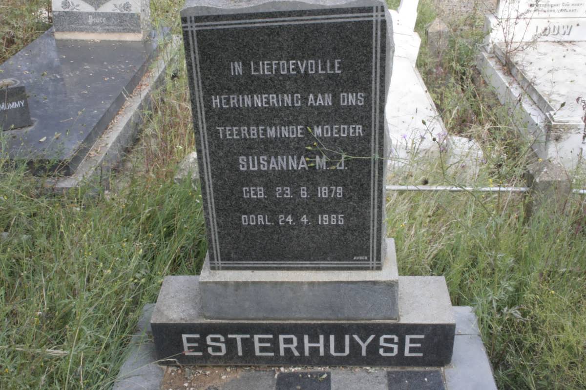 ESTERHUYSE Susanna M.J. 1879-1965