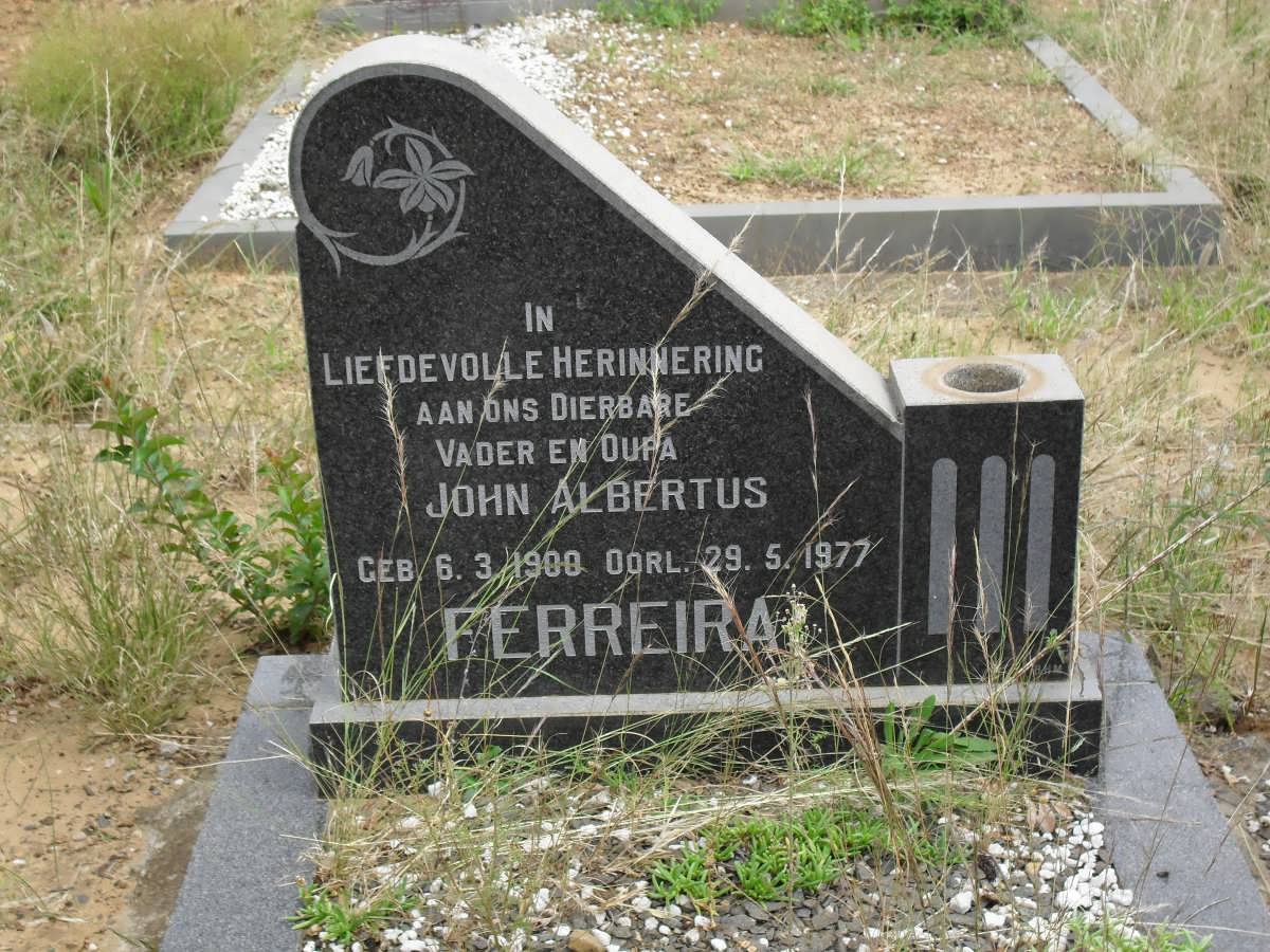 FERREIRA John Albertus 1900-1977
