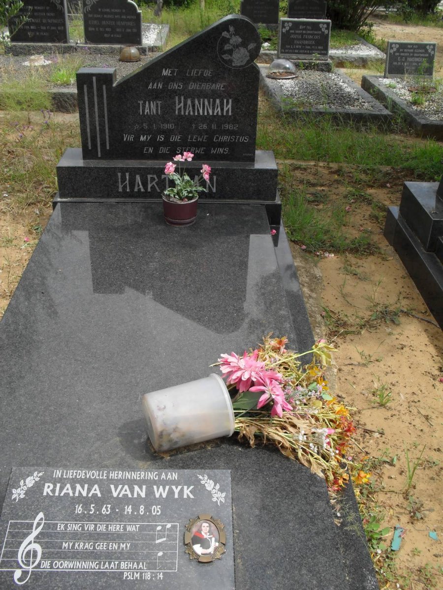 HARTMAN Hannah 1910-1982 :: WYK Riana, van 1963-2005