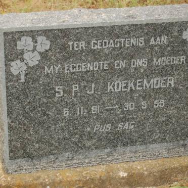 KOEKEMOER S.P.J. 1881-1959