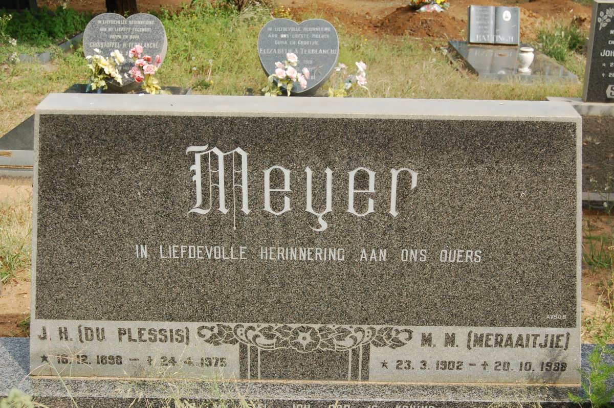 MEYER J.H. 1898-1975 &amp; M.M. 1902-1988