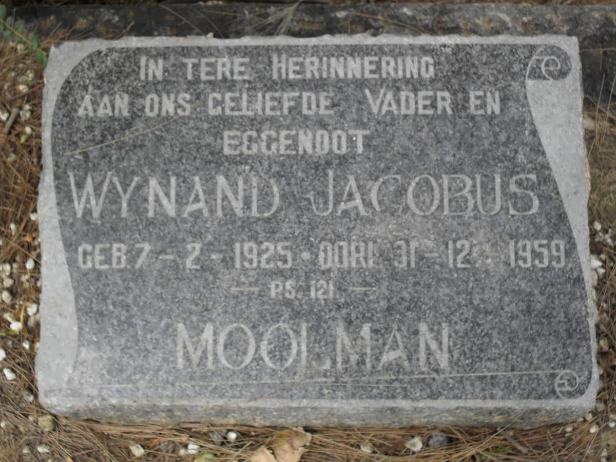 MOOLMAN Wynand Jacobus 1925-1959