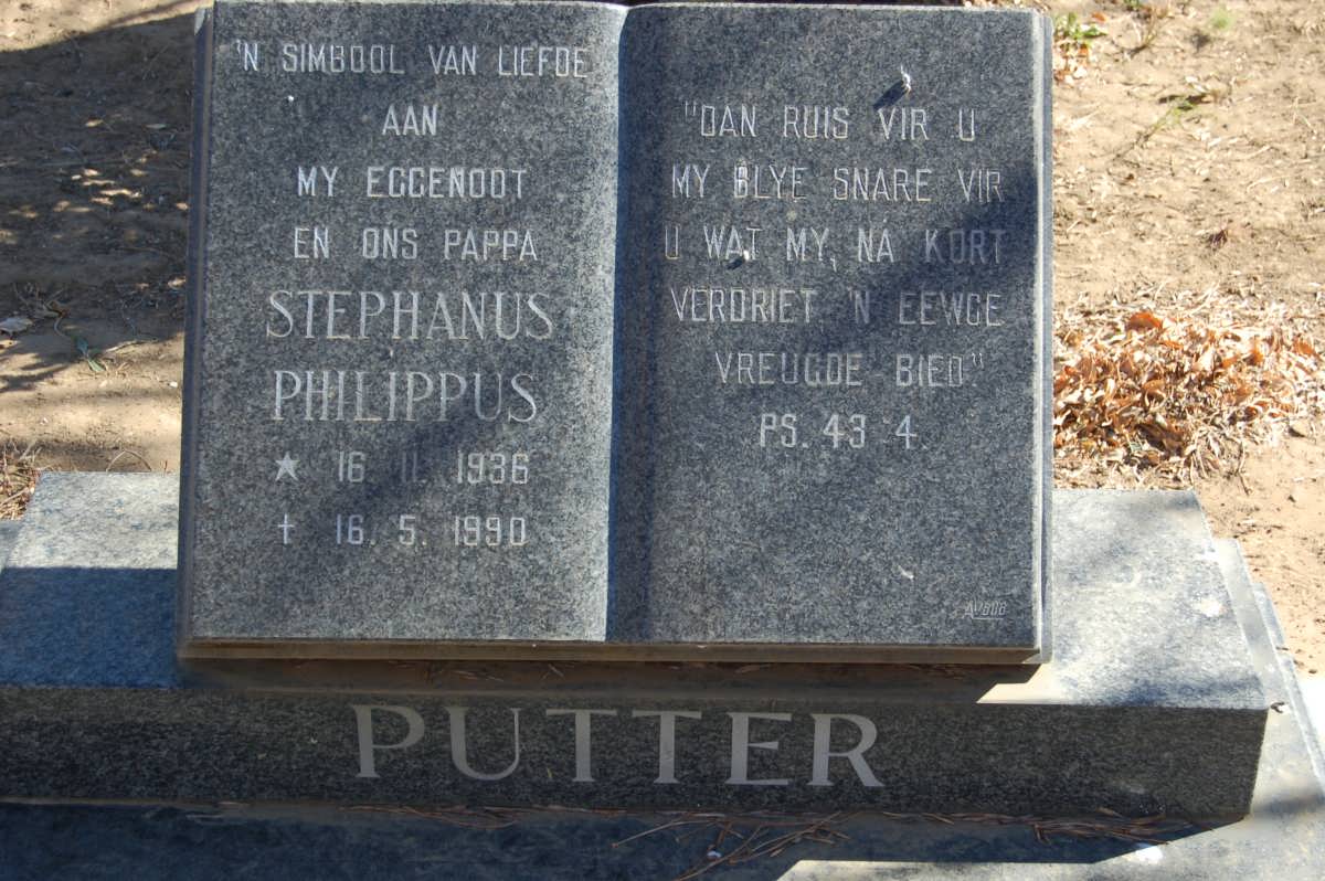 PUTTER Stephanus Philippus 1936-1990