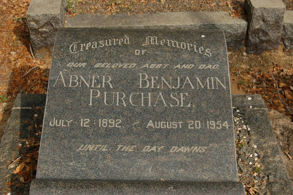 PURCHASE Abner Benjamin 1892-1954