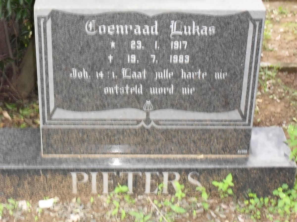 PIETERS Coenraad Lukas 1917-1983