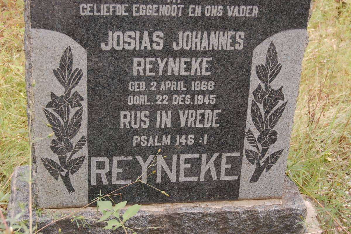 REYNEKE Josias Johannes 1868-1945