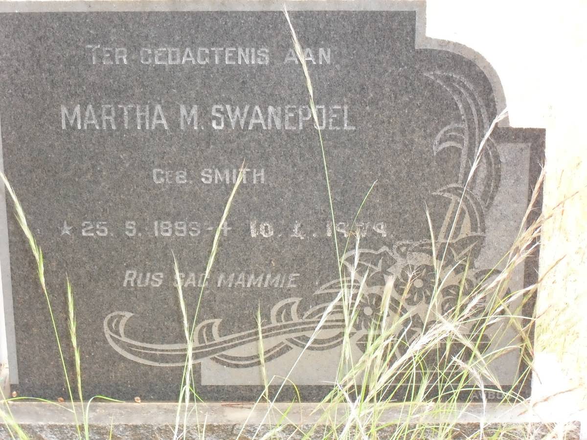 SWANEPOEL Martha M. nee SMITH 1899-1979