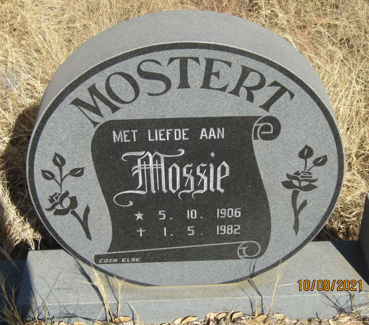 MOSTERT Mossie 1906-1982