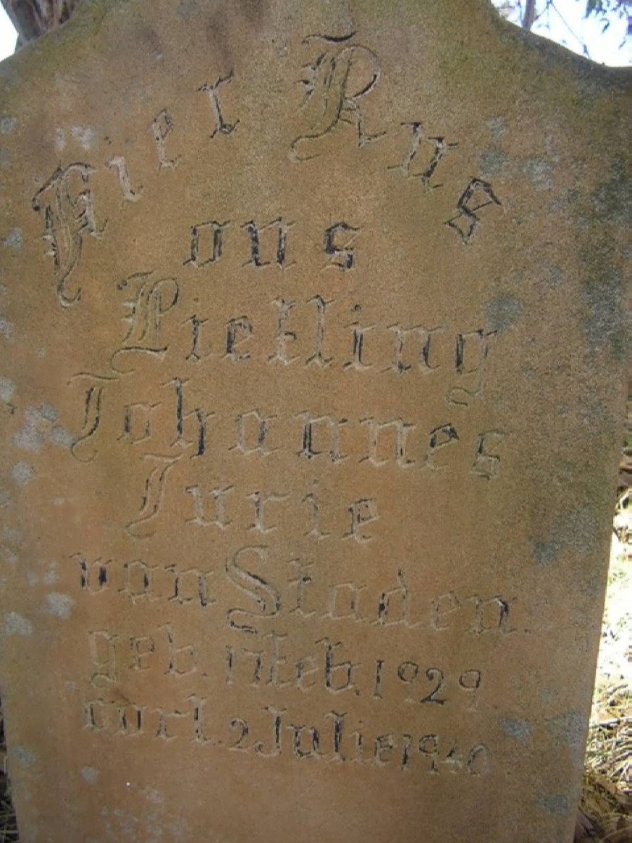 STADEN Johannes Jurie, van 1929-1940