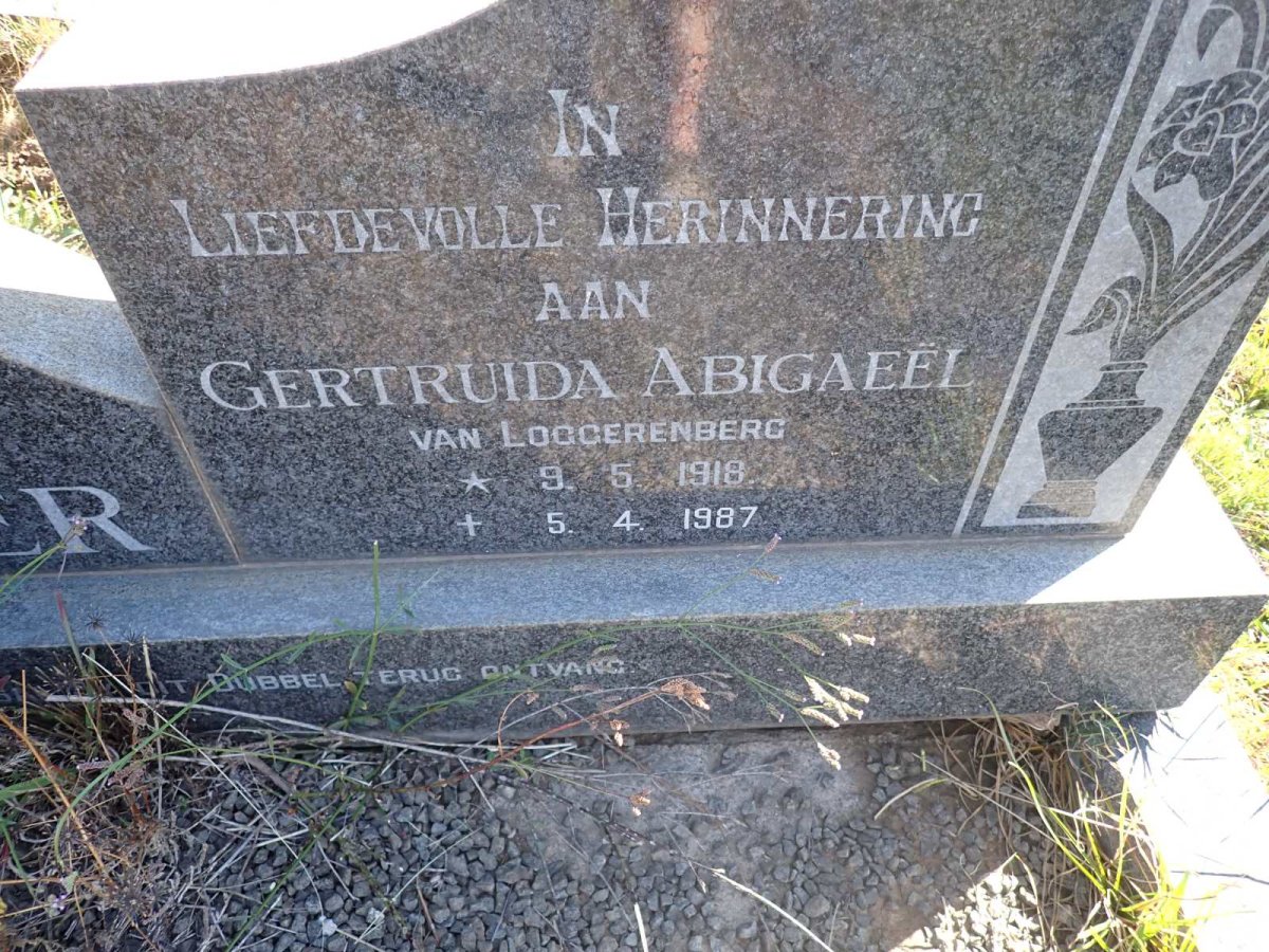 ? Gertruida Abigaeel VAN LOGGERENBERG 1918-1987