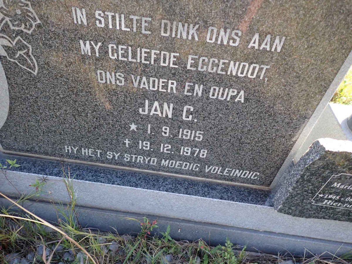 ? Jan G. 1915-1978