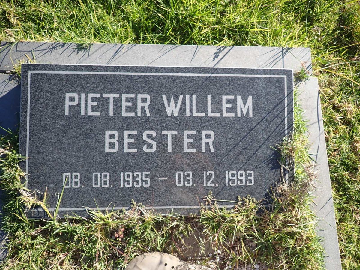 BESTER Pieter Willem 1935-1993