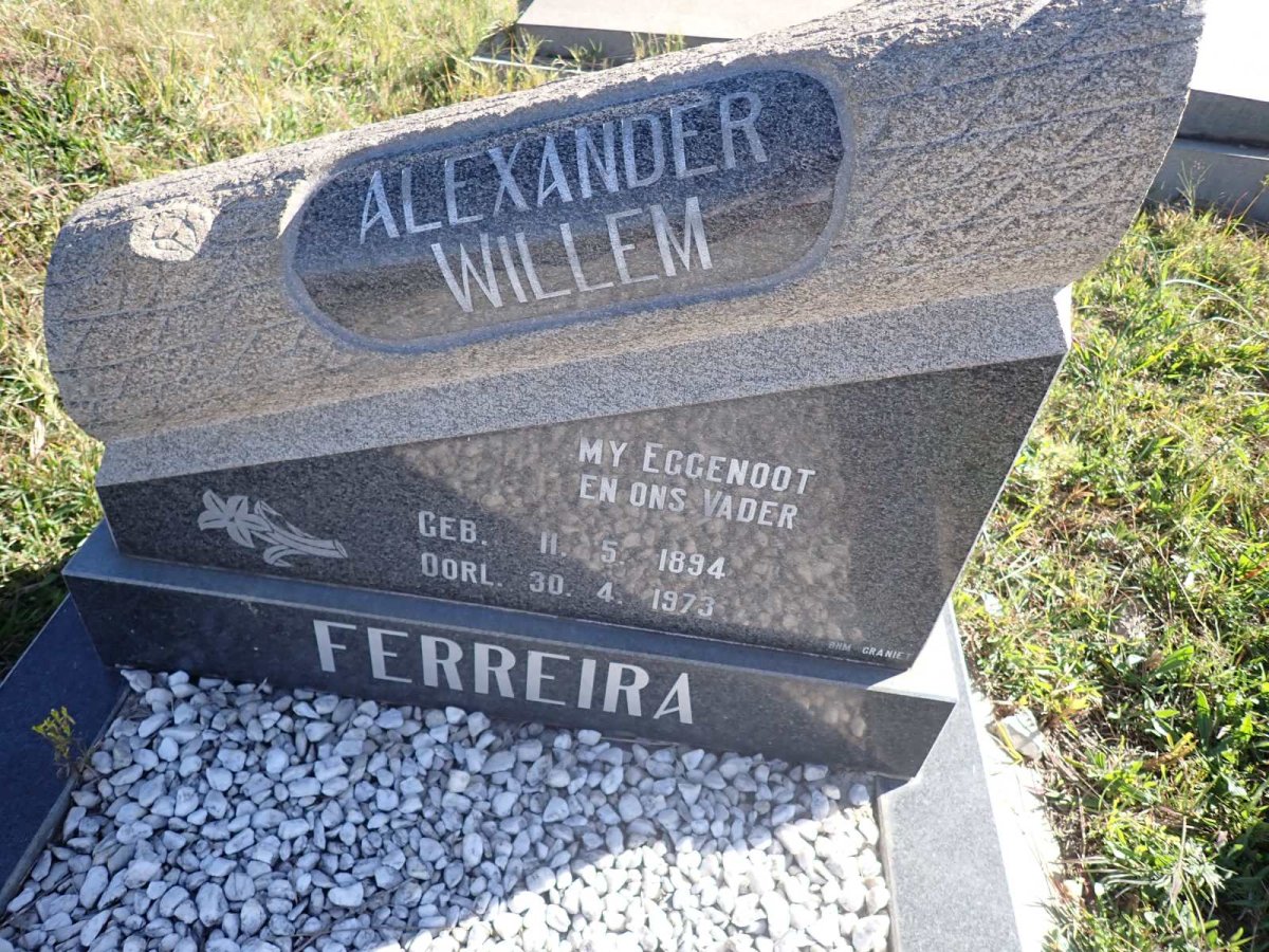 FERREIRA Alexander Willem 1894-1973