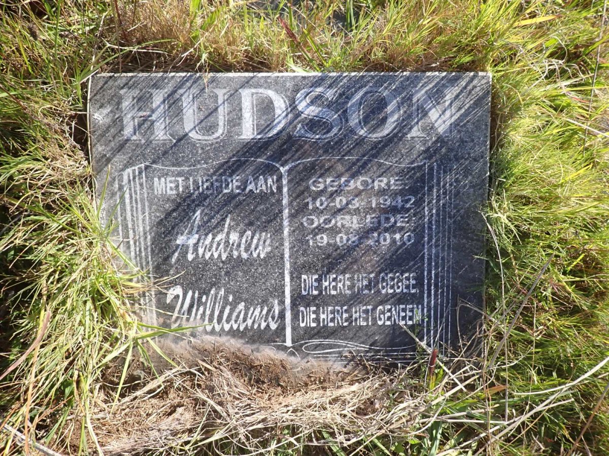 HUDSON Andrew William 1942-2010
