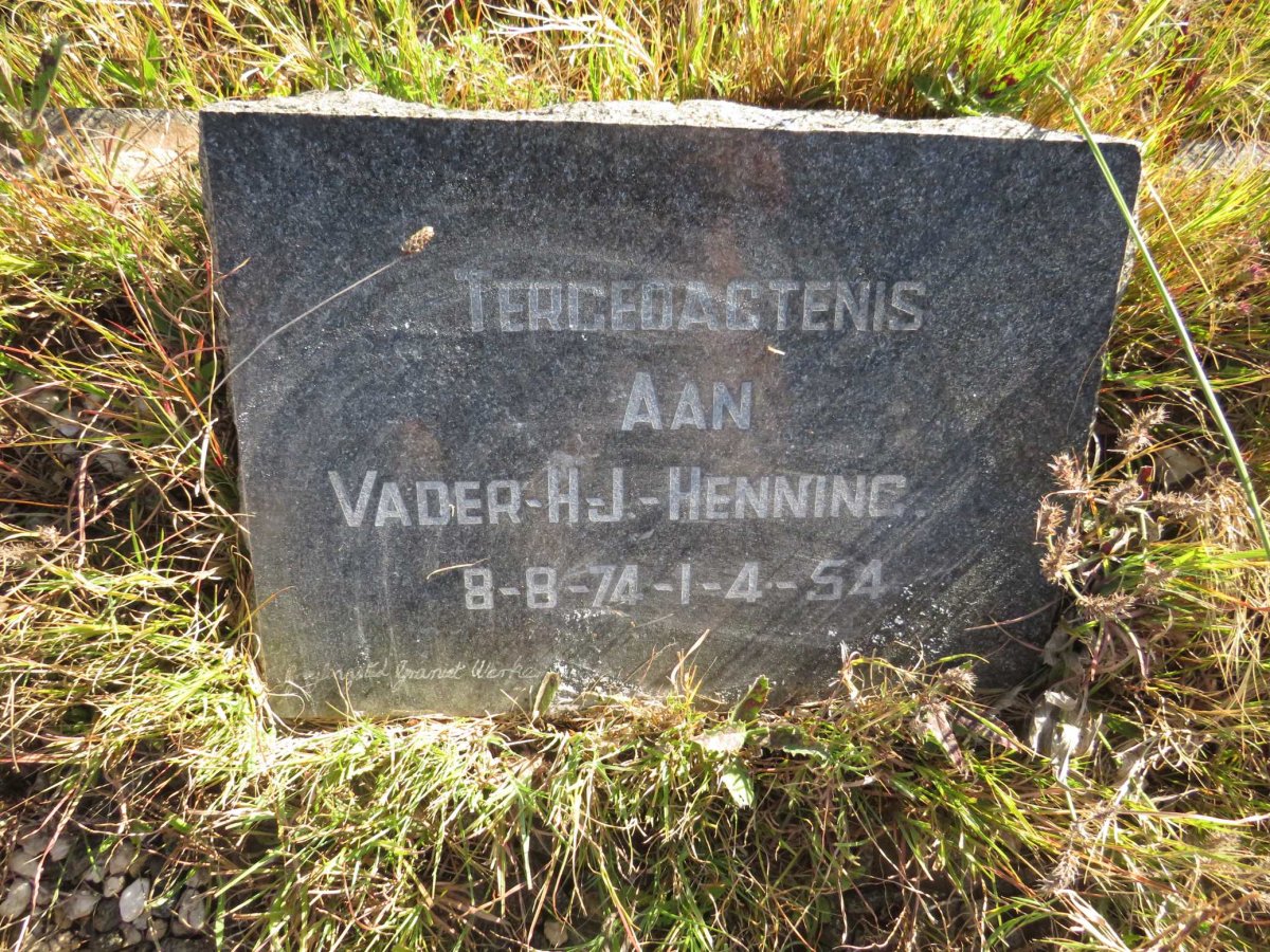 HENNING H.J. 1874-1954