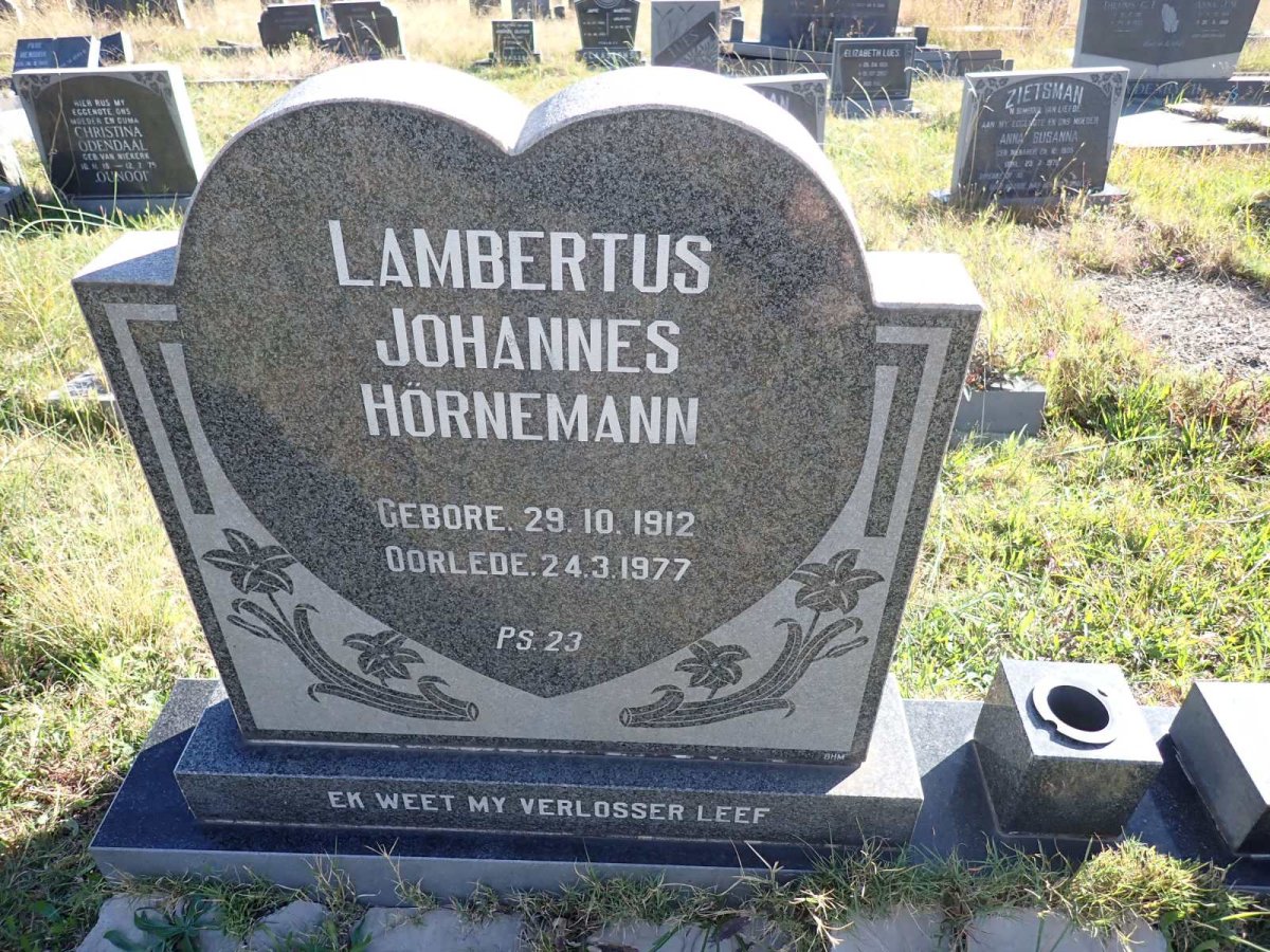 HÖRNEMANN Lambertus Johannes 1912-1977