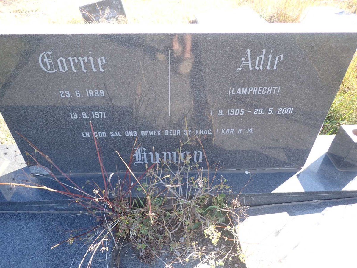 HUMAN Corrie 1899-1971 &amp; Adie LAMPRECHT 1905-2001