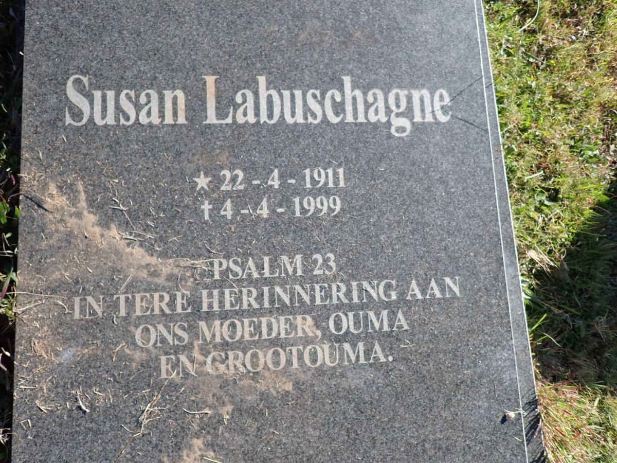 LABUSCHAGNE Susan 1911-1999