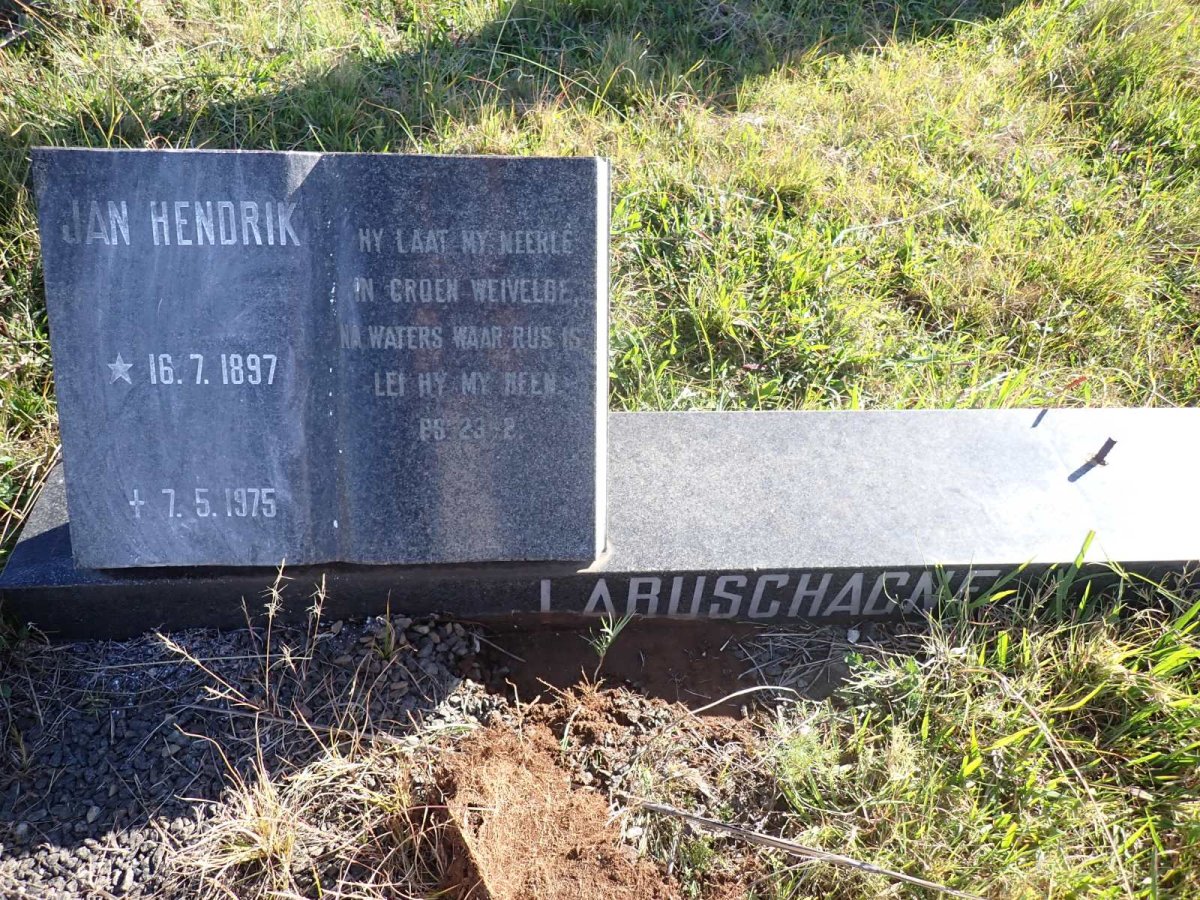 LABUSCHAGNE Jan Hendrik 1897-1975