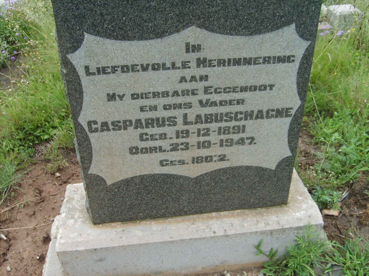 LABUSCHAGNE Casparus  1891-1947