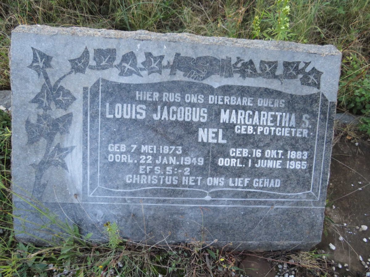 NEL Louis Jacobus 1873-1949 & Margaretha S. POTGIETER 1883-1965