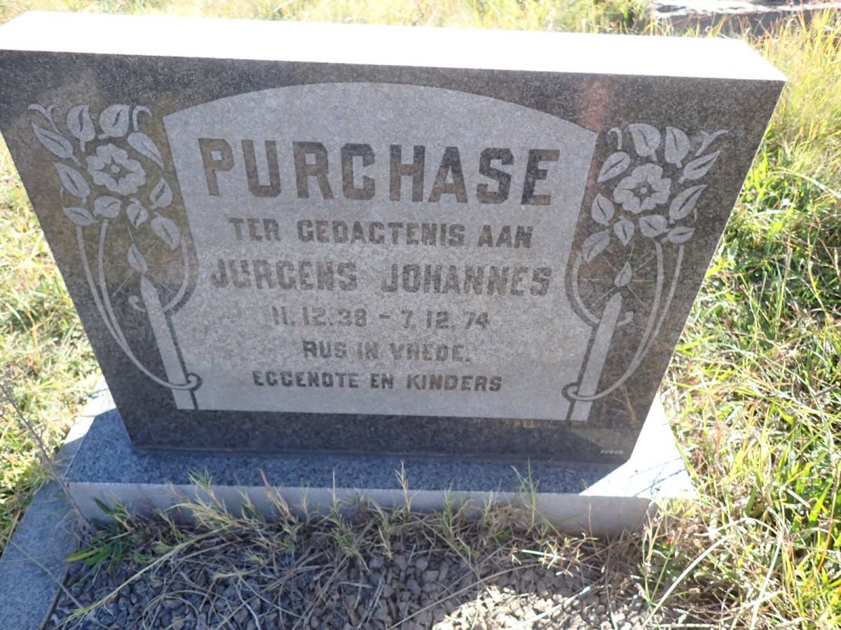 PURCHASE Jurgens Johannes 1938-1974