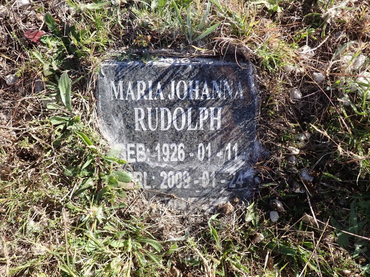 RUDOLPH Maria Johanna 1926-2009